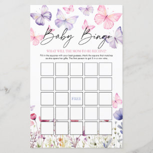 Lámina Juego de Bingo para Baby Shower