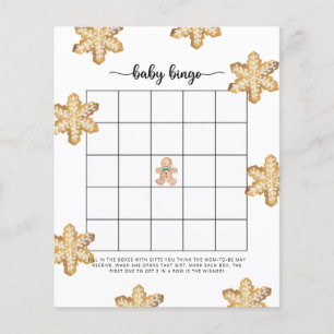 Lámina Juego de bingo para baby shower de casita de jengi