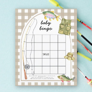 Lámina Juego de bingo para baby shower de Pescador