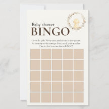 Juego de Bingo para Baby Shower | Golden Retriever