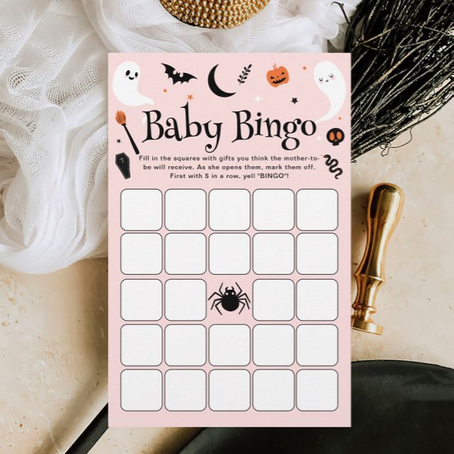 Lámina Juego de bingo para bebé de Baby Shower de Hallowe (Subido por el creador)