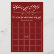 Juego de Bingo para Bebé Neutral de Género Elegant