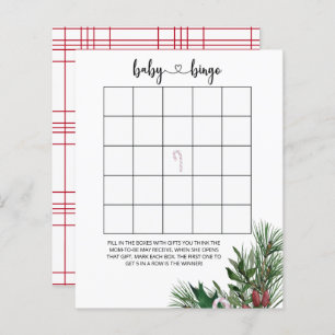 Lámina Juego de bingo para bebés de invierno