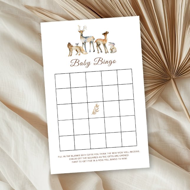 Lámina Juego de Bingo para Bebés de Woodland Animal (Subido por el creador)