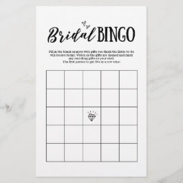 Lámina Juego de bingo para Boda o ducha de novia