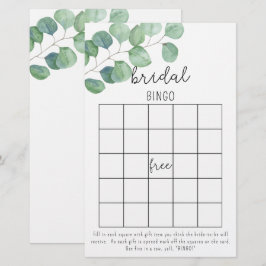 Lámina Juego de bingo para despedida de soltera con eucal