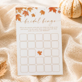Lámina Juego de Bingo para Despedida de Soltera de Otoño