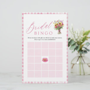 Lámina Juego de bingo para despedida de soltera Rosa Fres