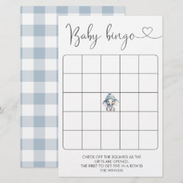 Lámina Juego de Bingo para Elefante Infantil