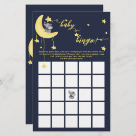 Lámina Juego De Bingo Para Elefantes Cuidados Y Mariposas