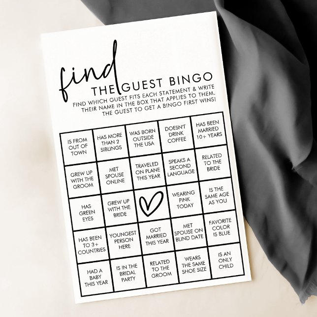 Lámina Juego de Bingo para Invitados de Ducha Bridal Blan (Subido por el creador)