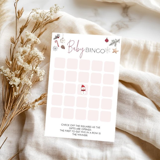 Lámina Juego de Bingo Santa Baby Winter Shower (Subido por el creador)
