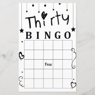 Lámina Juego de bingo trece