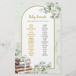 Lámina Juego de biografía infantil de libro de cuentos ve