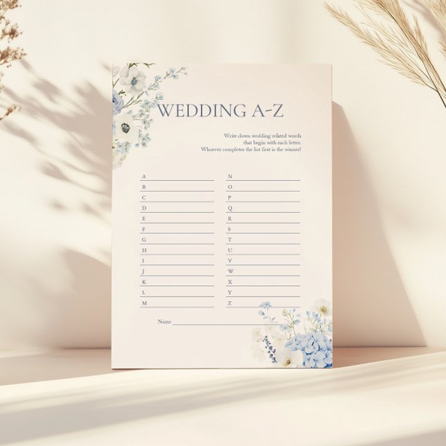 Lámina Juego de Boda de Hydrangea | Ducha azul floral de  (Subido por el creador)