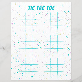 Lámina Juego de bolígrafo Tic Tac Toe Fun