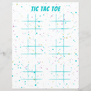 Lámina Juego de bolígrafo Tic Tac Toe Fun