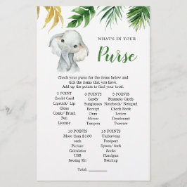 Lámina Juego de bolsa de Baby Shower de Elephant Boy Trop