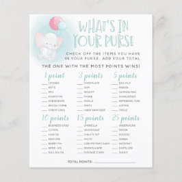 Lámina Juego de bolsa de Elephant Balloons Baby Shower