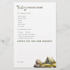 Lámina Juego de Campsite de consejos y predicciones para