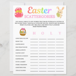 Lámina Juego de Catergories de Pascua