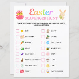 Lámina Juego de caza de scavenger de Pascua