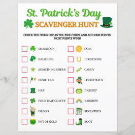 Lámina Juego de caza de scavenger de San Patricio