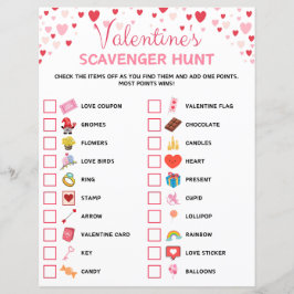 Lámina Juego de caza de scavenger el día de San Valentín