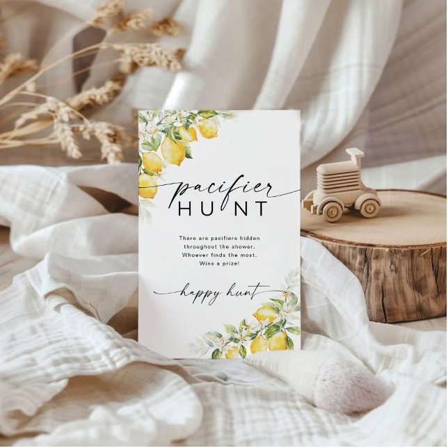 Lámina Juego de caza del pacificador de Baby Shower Citru (Subido por el creador)