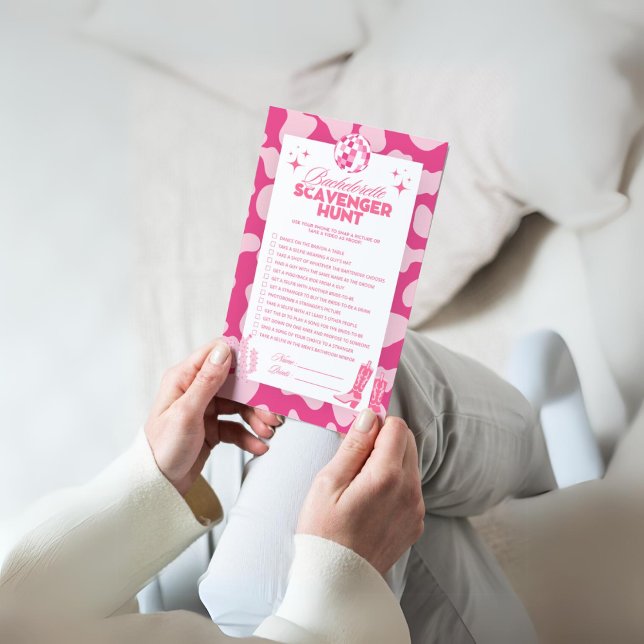 Lámina Juego de caza Scavenger de Bachelorette (Subido por el creador)