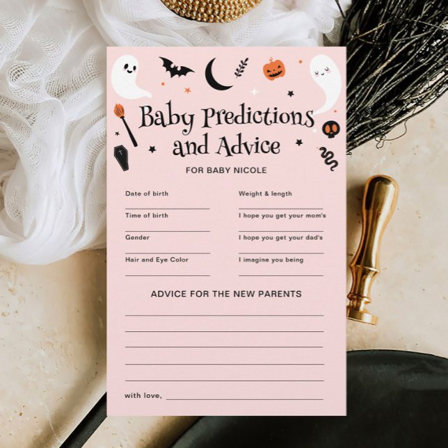 Lámina Juego de consejos de predicciones Baby Shower de H (Subido por el creador)