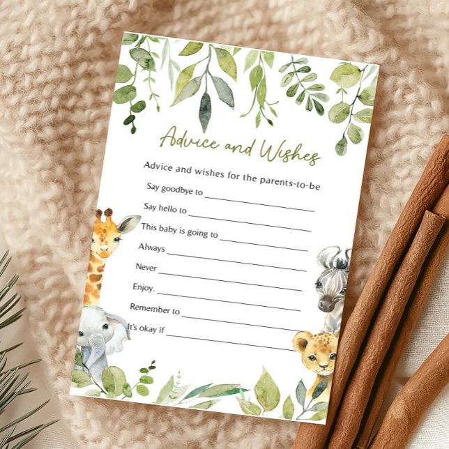 Lámina Juego de consejos y deseos de un Safari para Baby  (Subido por el creador)