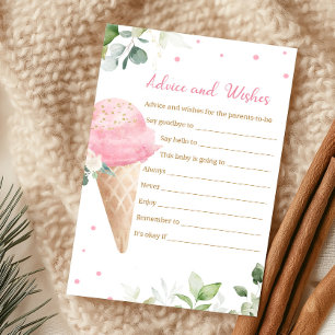 Lámina Juego de consejos y deseos para baby shower de hel