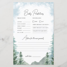 Lámina Juego de consejos y predicción de Baby Shower de a