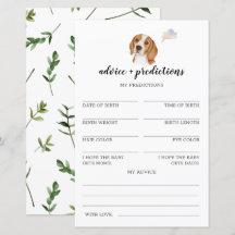 Juego de consejos y predicciones para Baby Shower 