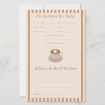 Juego de consejos y predicciones para baby shower 