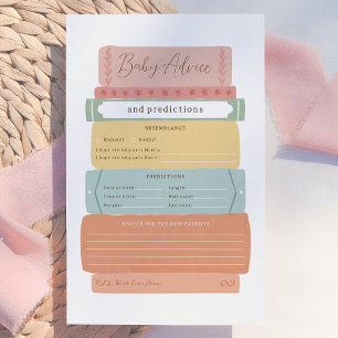 Lámina Juego de consejos y predicciones para bebé de cuen