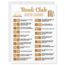 Juego de dados para club de lectura