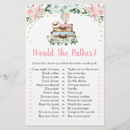 Lámina Juego de Damas Bridal Floral Rosa