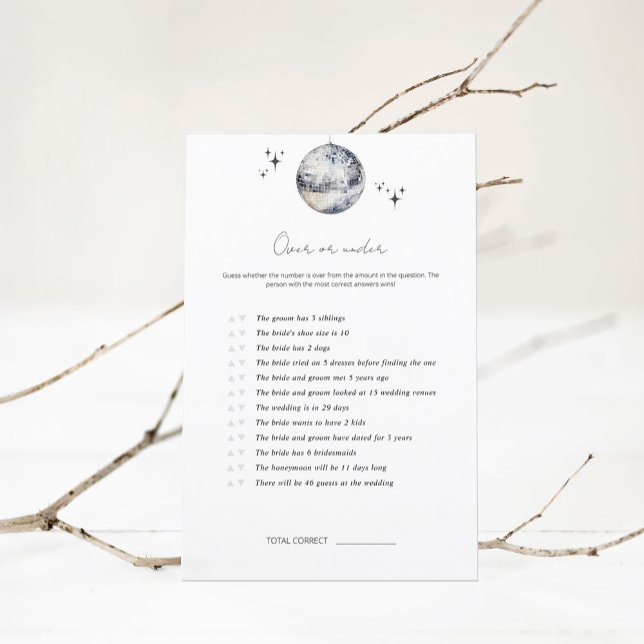 Lámina Juego de Despedida de Soltera con Bola de Discotec (Subido por el creador)