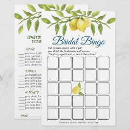 Lámina Juego de Despedida de Soltera de Doble Cara Limón 