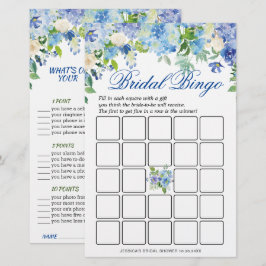 Lámina Juego de Despedida de Soltera de Hortensia Azul de