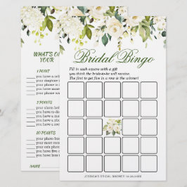 Lámina Juego de Despedida de Soltera de Rosas Blancas de 