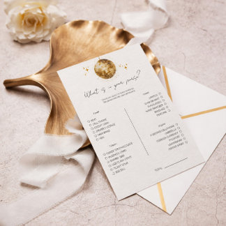 Lámina Juego de Despedida de Soltera Disco ¿Qué Hay en Tu