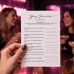 Lámina Juego de Despedida de Soltera Escenarios Picantes