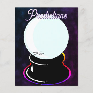 Lámina Juego de dibujo de predicción de bolas de cristal