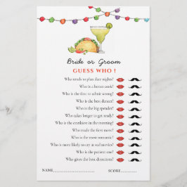 Lámina Juego de ducha "Adivina quién" de Taco y Tequila F