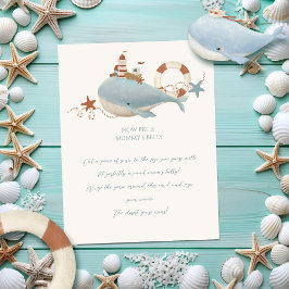 Lámina Juego de ducha Adorable para bebé de ballena