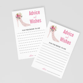 Lámina Juego de ducha con consejos y deseos para las novi