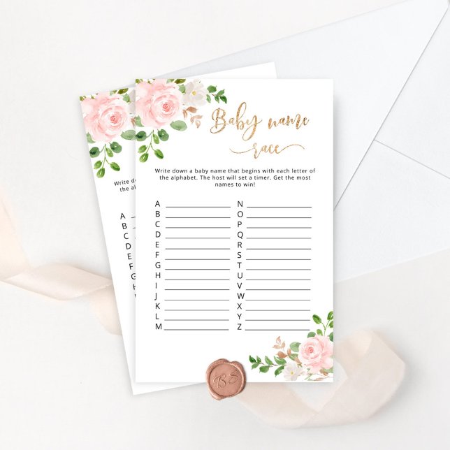 Lámina Juego de ducha de bebé floral de Rubor (Subido por el creador)